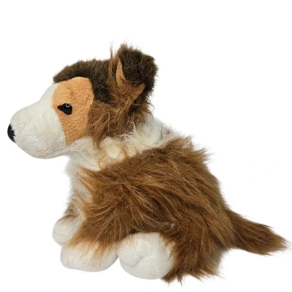 Ganz Webkinz Collie Dog Puppy HM149 9" Retired 2007 No Code Stuffed Animal Plush - Picture 4 of 10
